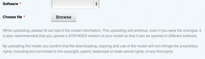 New Upload Form Notification